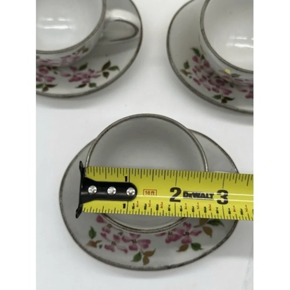 Japanese Vintage Tea Cup China Set Of 5 Cups New In Box Tea Party Set